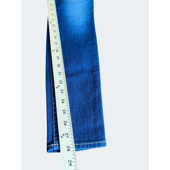 7 For All Mankind Womens Ankle Skinny Jeans Blue Denim Size 26 - Picture 14 of 15